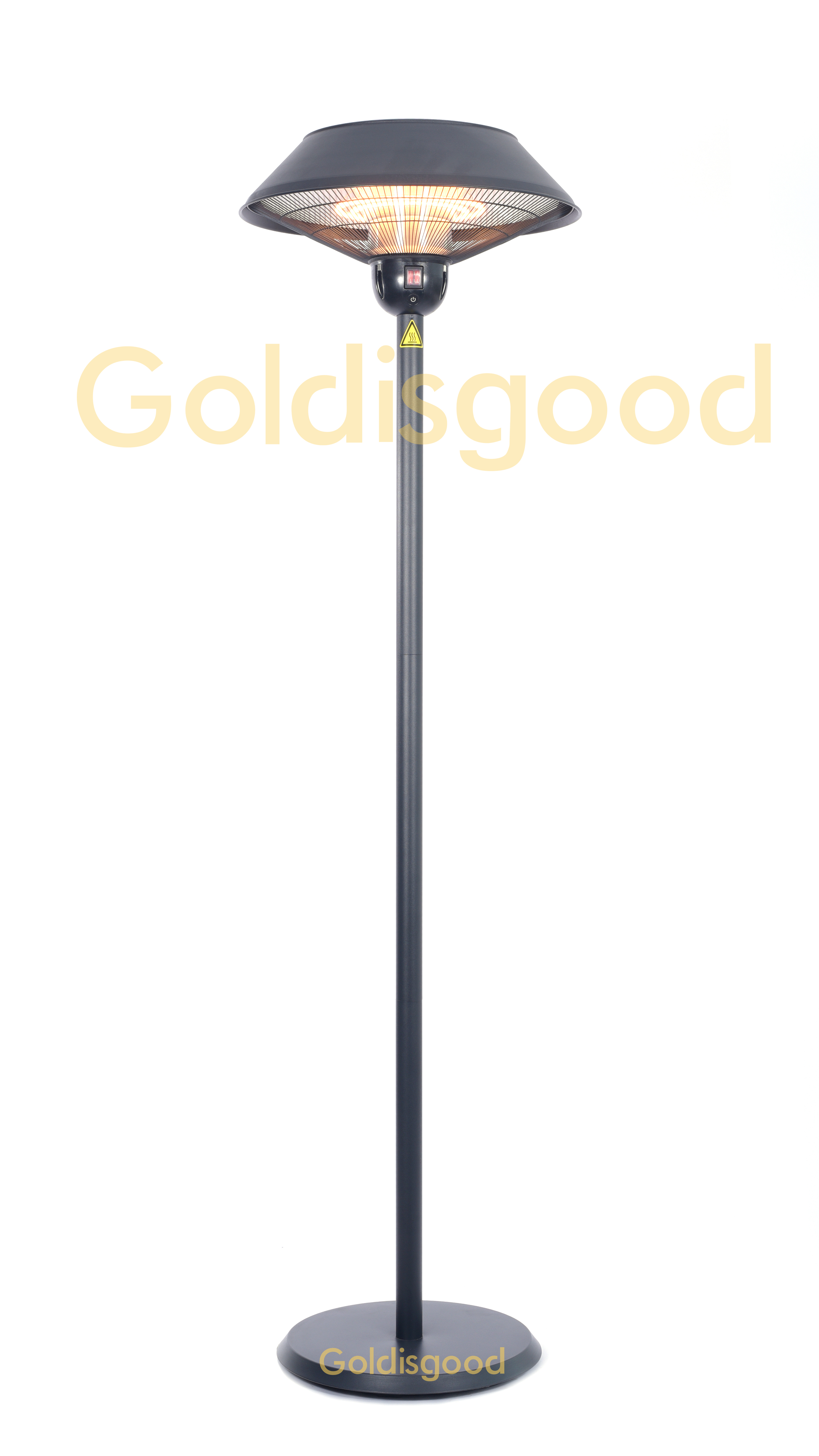 Distance between patio heater and ceiling